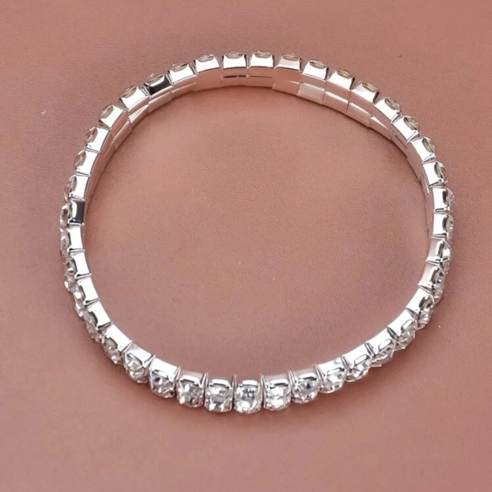 Glamorous Gold/Silver Rhinestone Bracelet